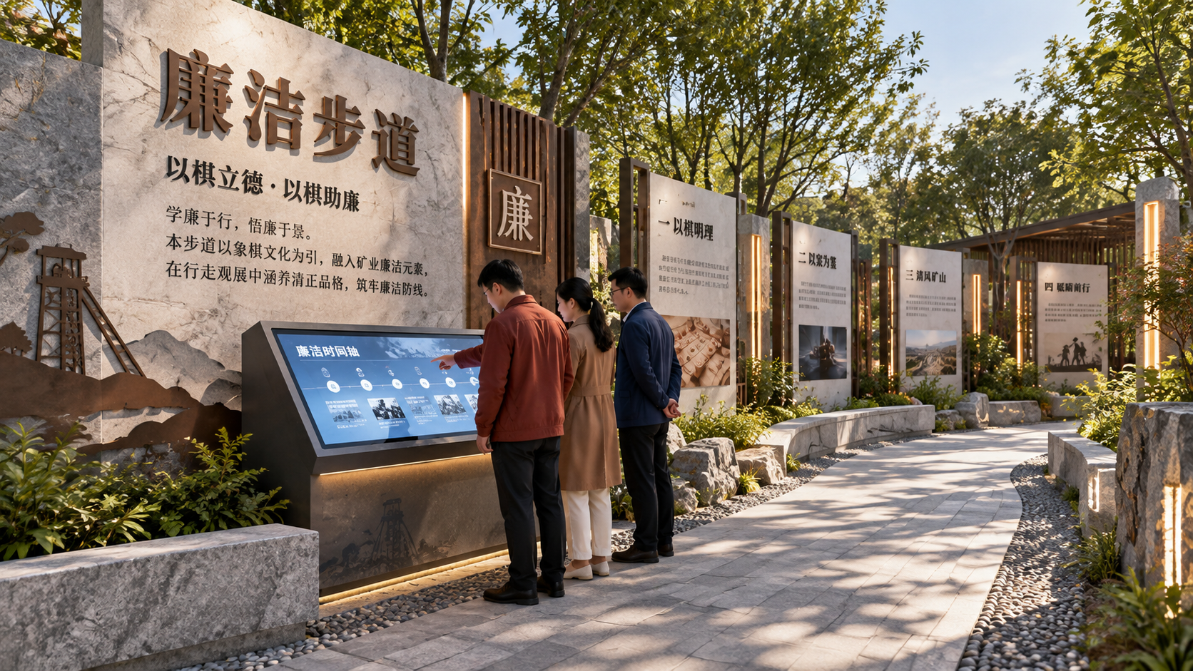 廉洁步道效果图