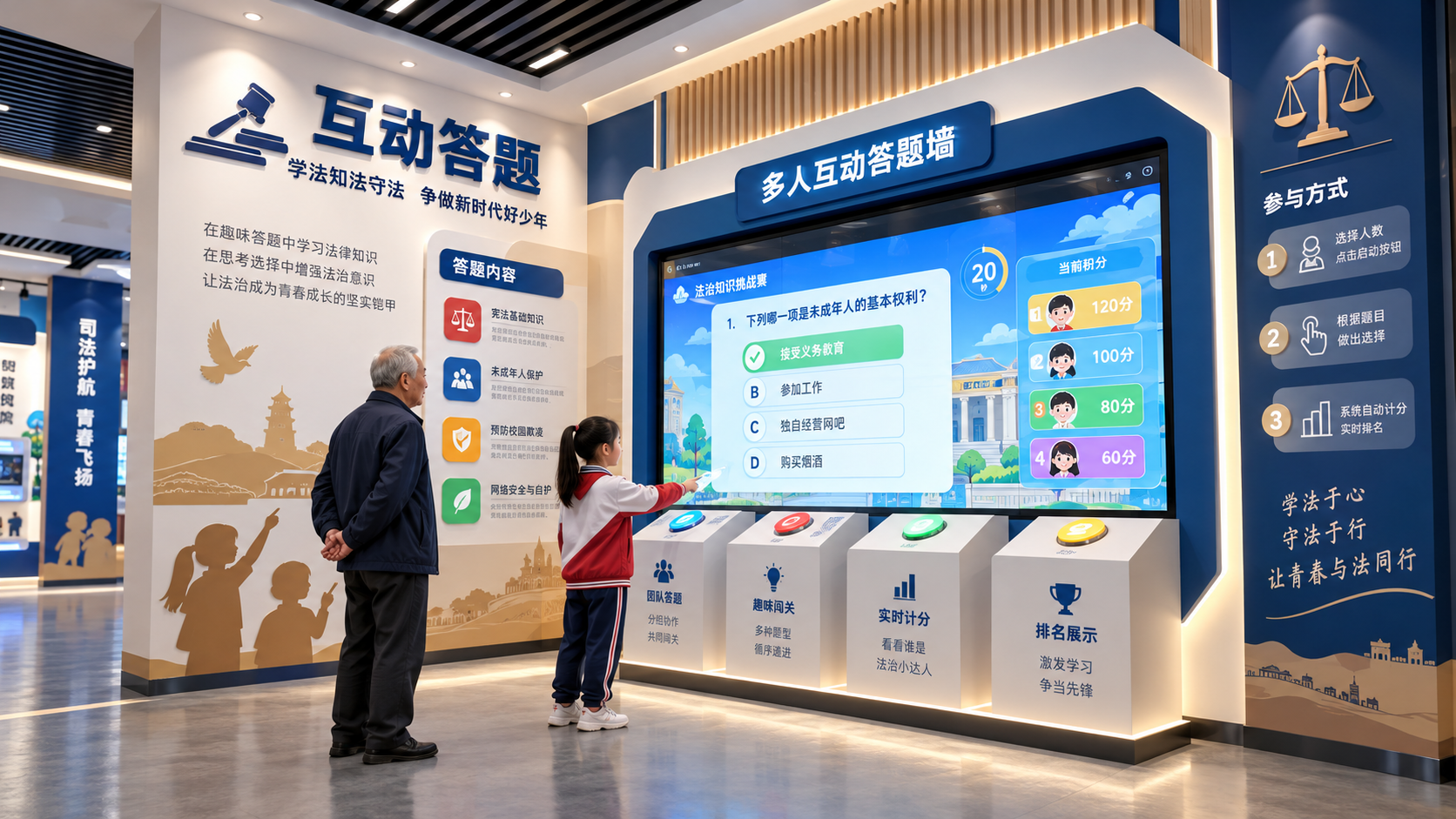 互动答题区效果图