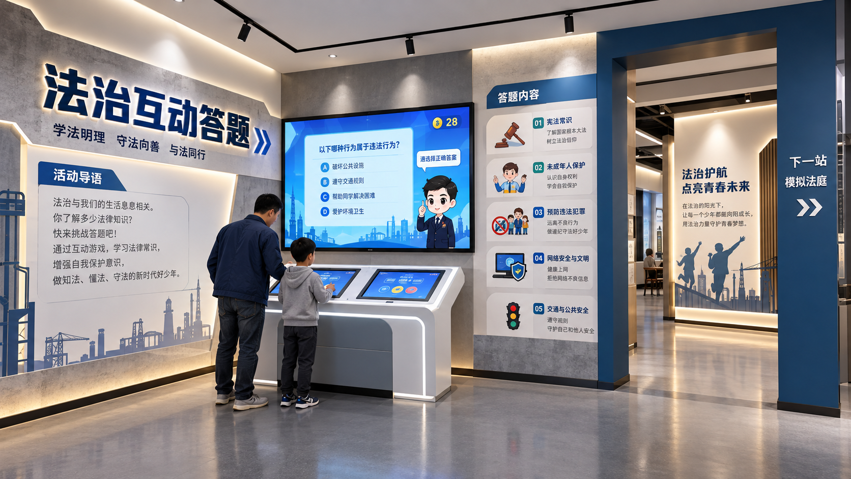 法治互动答题区效果图
