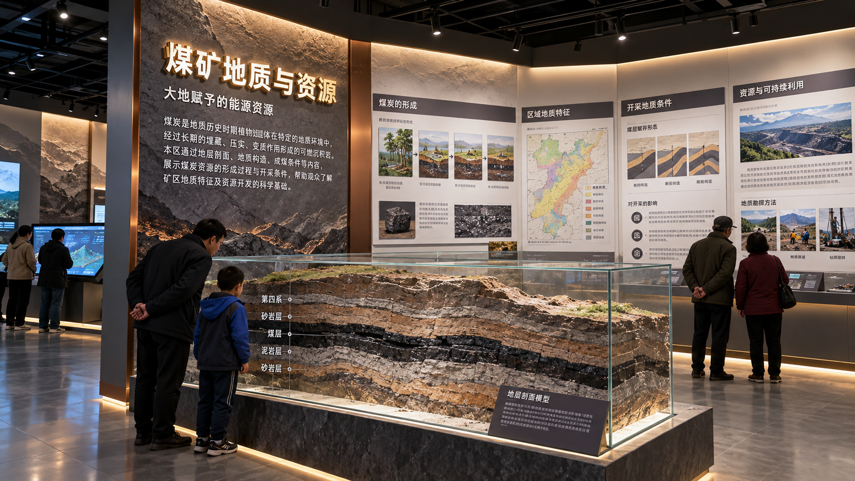 正通煤业企业展厅项目效果图
