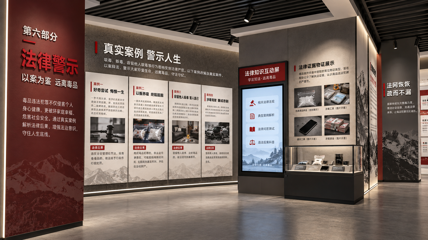 法律警示效果图
