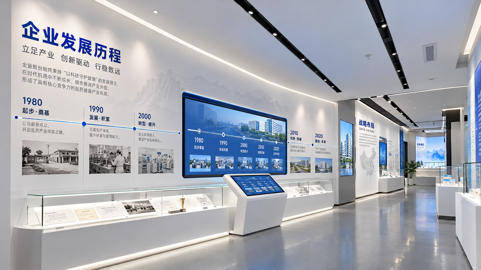 金花股份企业展厅项目效果图