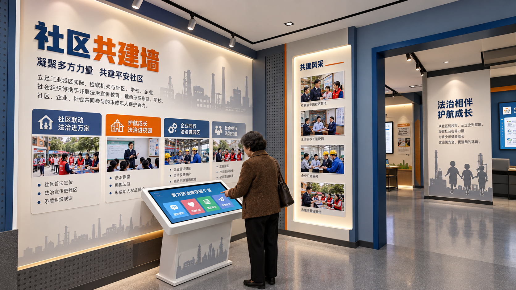 社区共建墙区效果图