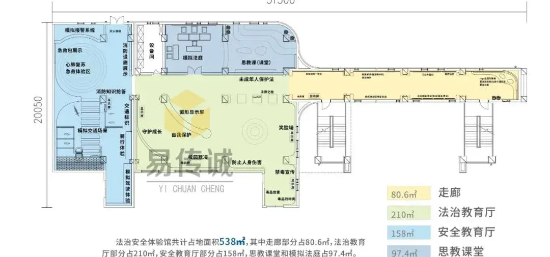 易传诚青少年法治教育展厅互动产品解决方案 | 全龄适配,成效可视化 · 原官网配图 1