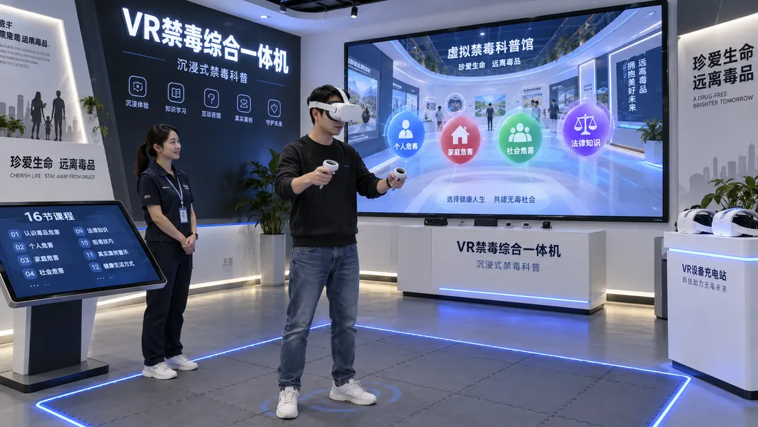 VR禁毒综合一体机产品展示图