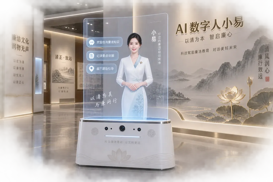 AI数字人小易产品展示图